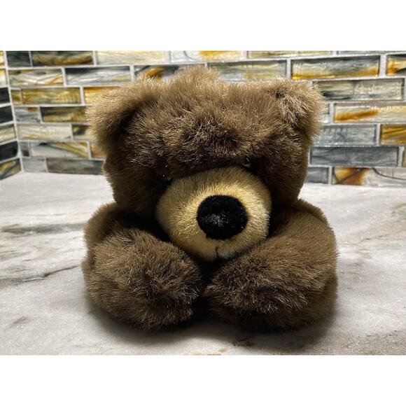 A & A Plush Teddy Bear Stuffed Animal Toy Vintage Brown - Picture 1 of 6